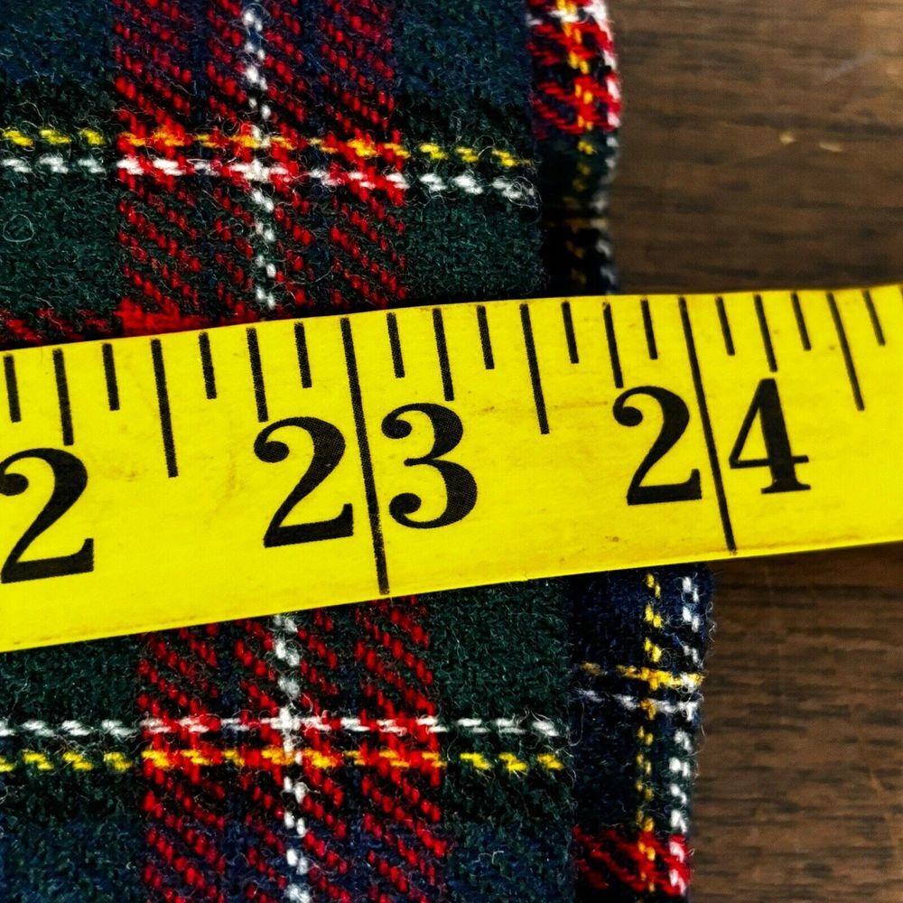 Pendleton Womens Vintage Plaid Tartan Wool Skirt Petite Waist 25" Holiday‎ Red - Picture 10 of 11